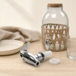 Kranik plastikowy srebrny z uszczelką 18mm
