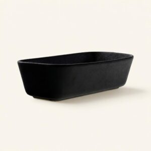 Forma do pieczenia chleba ceramiczna 26 cm czarna