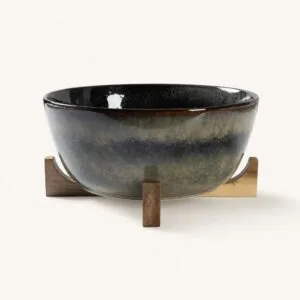 Waza ceramiczna z podstawką 4,1 L antracytowa