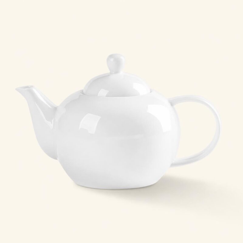 Dzbanek ceramiczny z zaparzaczem 1 L biały