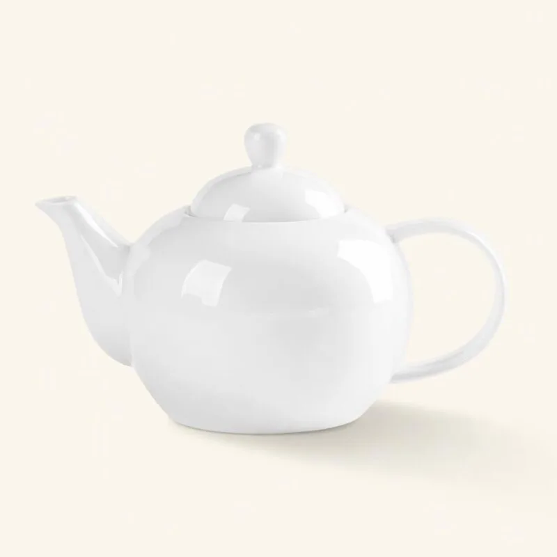 Dzbanek ceramiczny z zaparzaczem 1 L biały