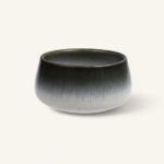 Miska ceramiczna 12 cm czarno-biała