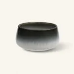 Miska ceramiczna 12 cm czarno-biała