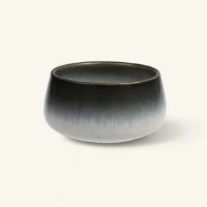 Miska ceramiczna 12 cm czarno-biała