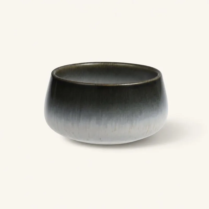 Miska ceramiczna 12 cm czarno-biała