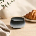 Miska ceramiczna 12 cm czarno-biała