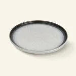 Talerz obiadowy ceramiczny 25 cm grafitowy