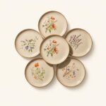 Talerz obiadowy ceramiczny 24 cm BELLE Line MIX
