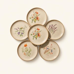 Talerz obiadowy ceramiczny 24 cm BELLE Line MIX