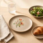 Talerz obiadowy ceramiczny 24 cm BELLE Line MIX