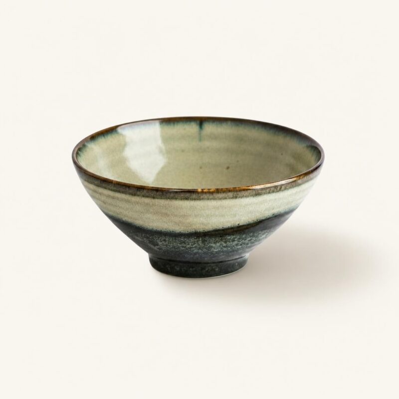 Miska ceramiczna (Ramen) 1 L zielono-szara
