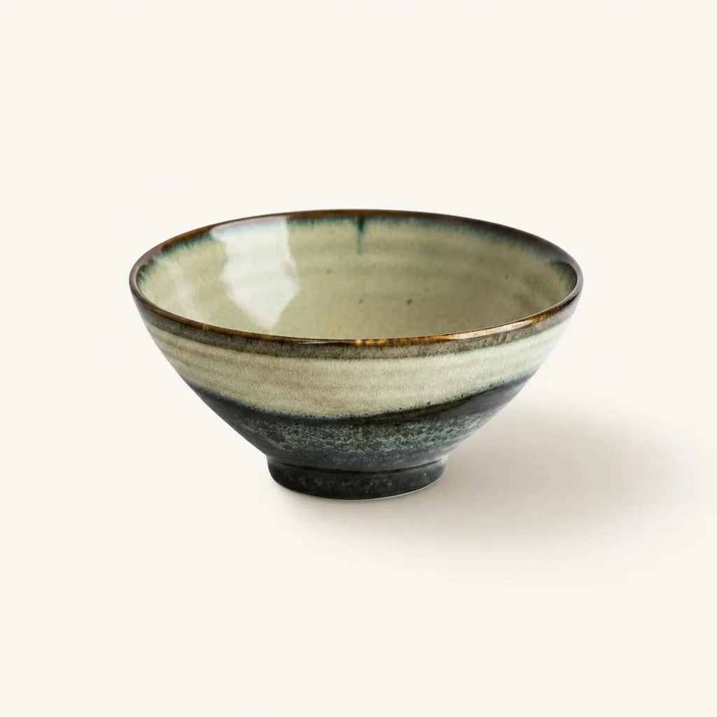 Miska ceramiczna (Ramen) 1 L zielono-szara
