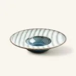 Talerz do makaronu ceramiczny 28 cm granatowo-szary