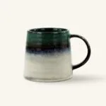 Kubek ceramiczny 400 ml zielono-szary