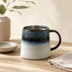 Kubek ceramiczny 400 ml granatowo-szary