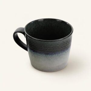 Kubek ceramiczny 1 L granatowo-szary