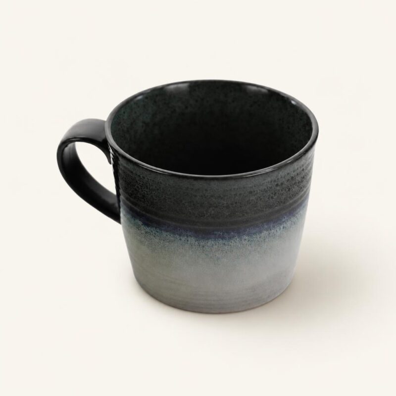 Kubek ceramiczny 1 L granatowo-szary