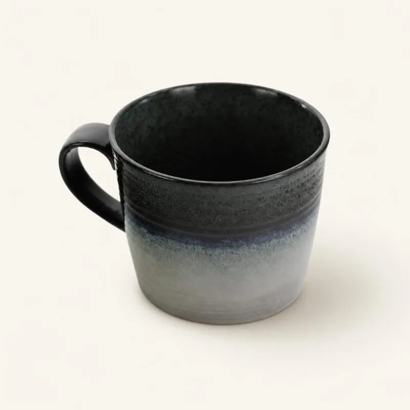 Kubek ceramiczny 1 L granatowo-szary