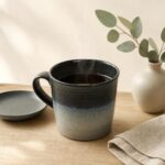 Kubek ceramiczny 1 L granatowo-szary