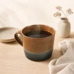 Kubek ceramiczny 1 L brązowo-zielony