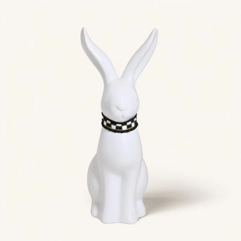 Figurka Zając ceramiczna 22,5 cm biała
