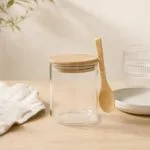 Pojemnik szklany z łyżeczką 400 ml