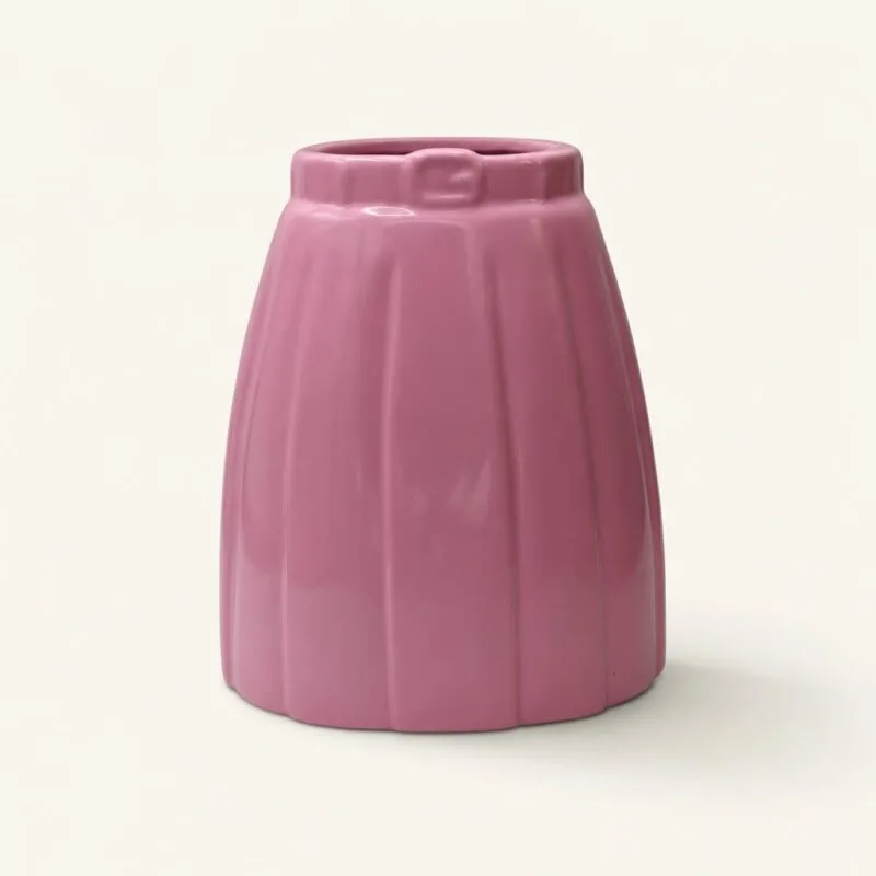 Wazon ceramiczny różowy spódnica 14,4 x 19,2 cm
