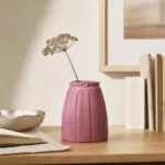 Wazon ceramiczny różowy spódnica 14,4 x 19,2 cm