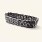 Koszyk rattanowy 27,5 cm Sino szary