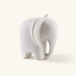 Figurka Słoń ceramiczna Mia biała