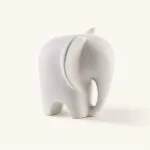 Figurka Słoń ceramiczna Mia biała