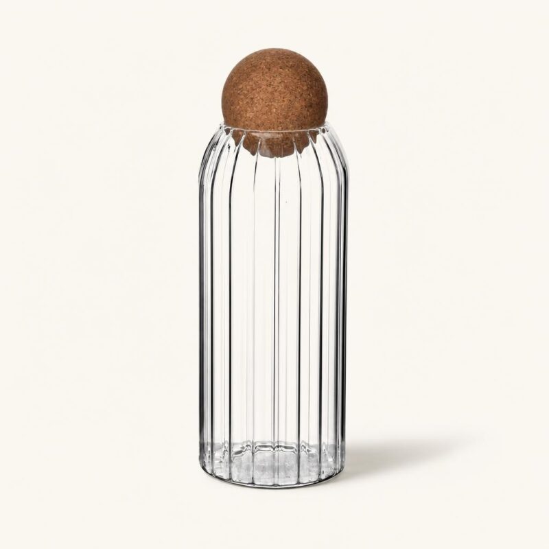 Słoik szklany tłoczony z korkiem 960 ml Modern Kitchen
