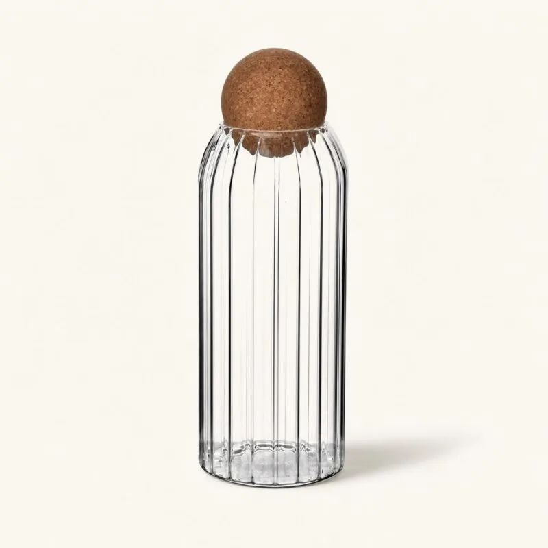 Słoik szklany tłoczony z korkiem 960 ml Modern Kitchen