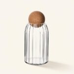 Słoik szklany tłoczony z korkiem 640 ml Modern Kitchen