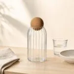 Słoik szklany tłoczony z korkiem 640 ml Modern Kitchen