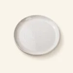 Talerz deserowy ceramiczny płytki 22 cm Basic Nature biały