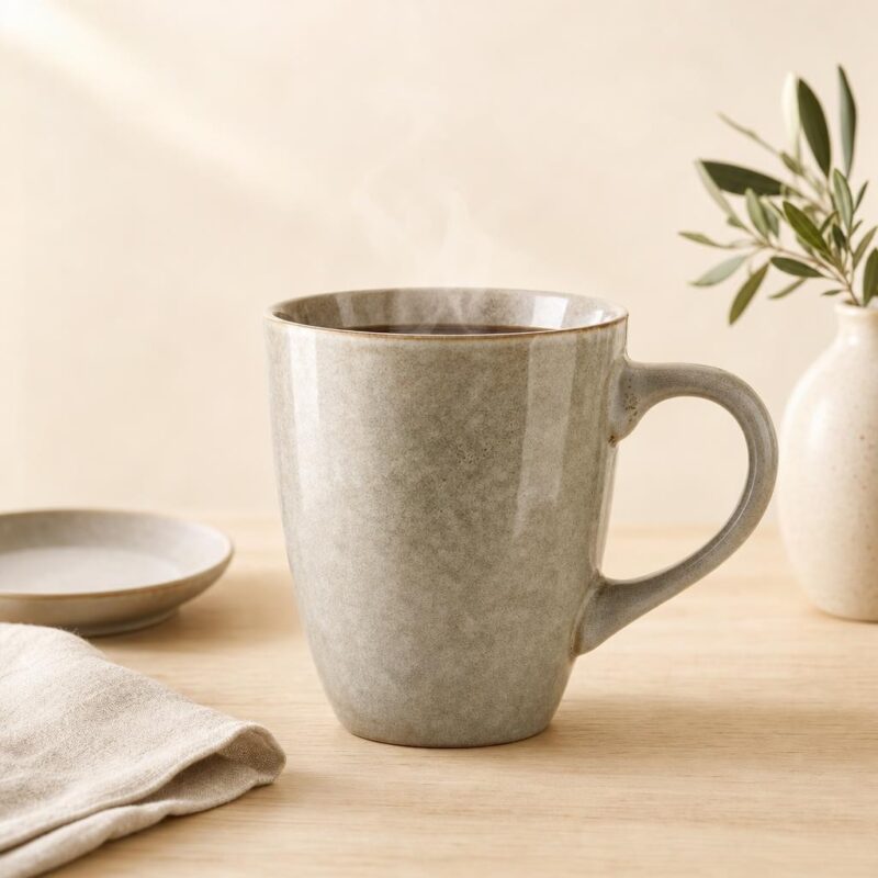 Kubek ceramiczny 350 ml Basic Nature beżowy