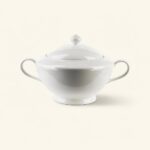 Waza porcelanowa z pokrywką 2,5 L biała