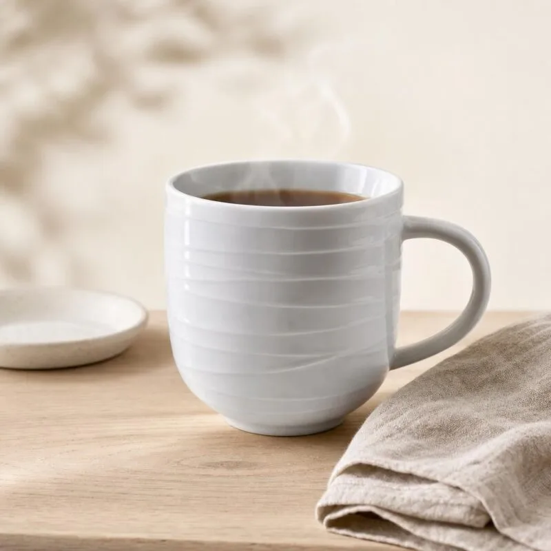 Kubek porcelanowy 310 ml Basic biały