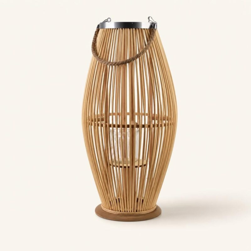 Lampion wiklinowy naturalny 29x59 cm