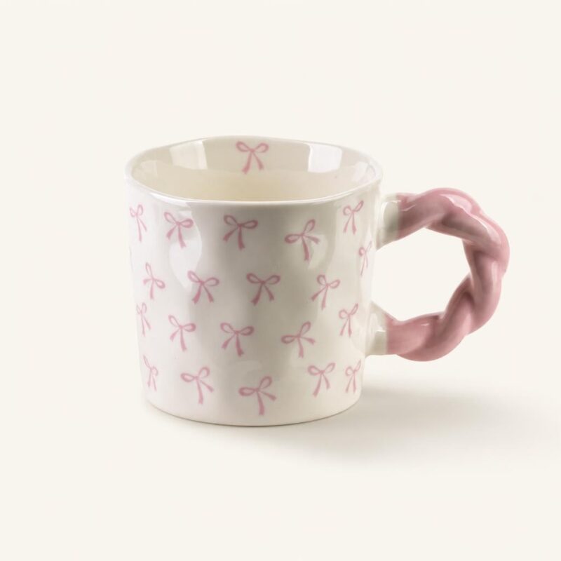Kubek ceramiczny 300 ml Maggie różowy