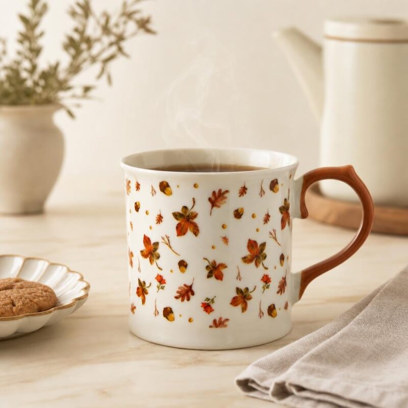 Kubek porcelanowy 350 ml Rado w liście
