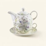Zestaw Tea For One porcelanowy Faccia Verde 410/280ml