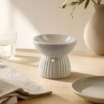 Kominek ceramiczny 10 cm beżowy