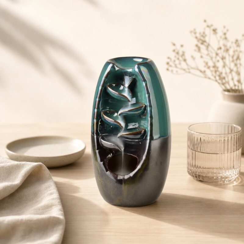 Kominek ceramiczny wodospad dymu 20 cm