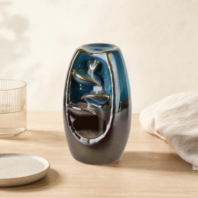 Kominek ceramiczny wodospad dymu 13 cm