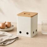 Pojemnik metalowy na cebulę 17,5 cm Modern Kitchen beżowy
