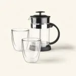 Szklanki termiczne 300 ml 2 szt i dzbanek z zaparzaczem 800 ml