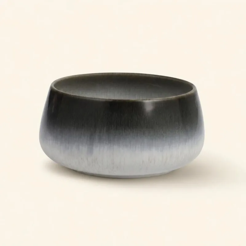 Miska ceramiczna do zupy 16 cm gradient grafit-biel