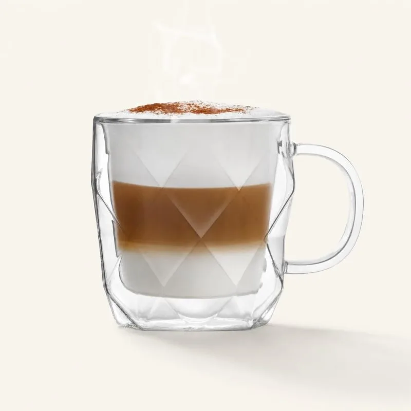 Kubek do kawy szklany 450 ml z podwójną ścianką